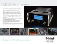 McIntosh MC611 - Brochure